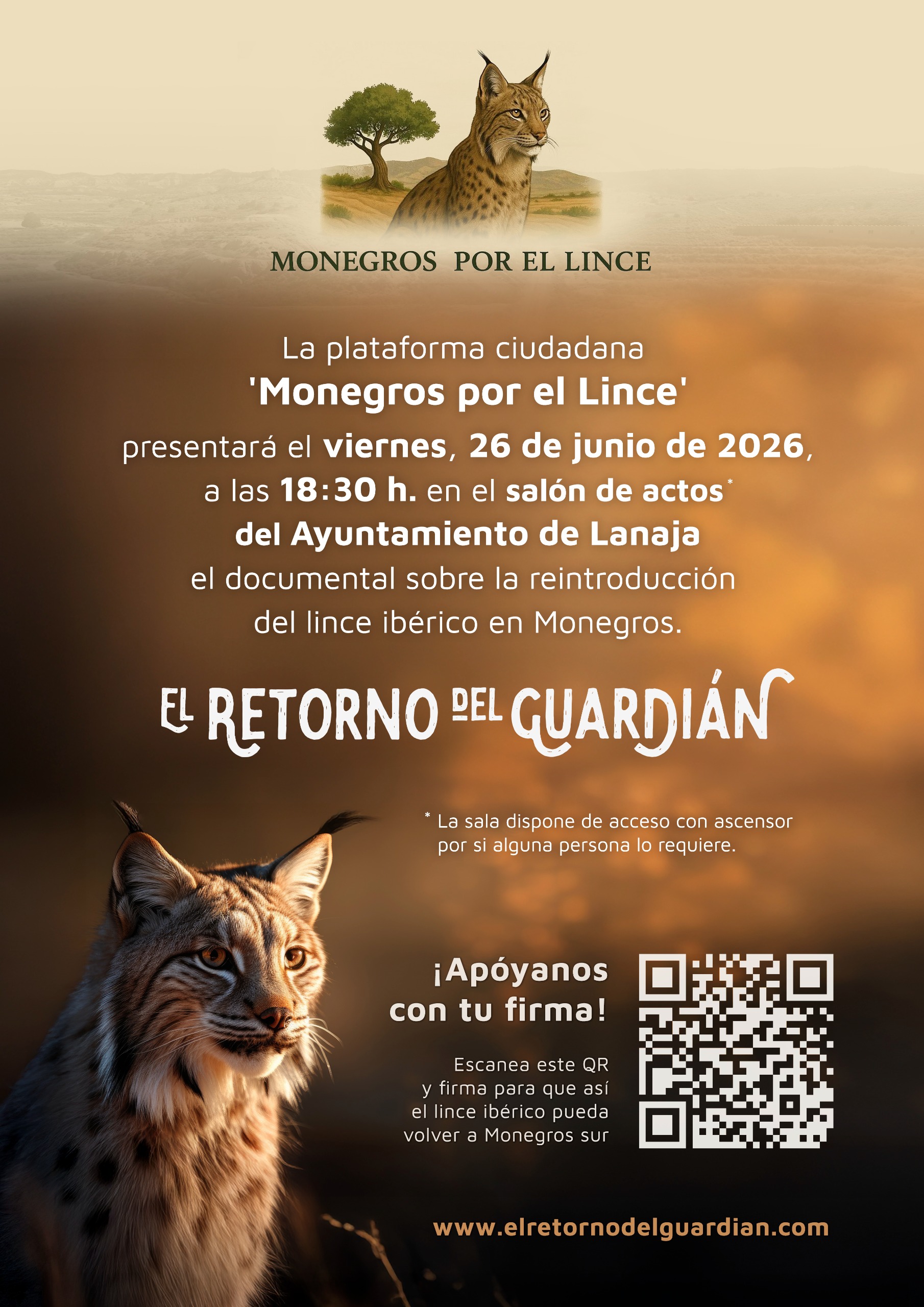 Lanaja preestreno documental lince iberico El Retorno del Guardian